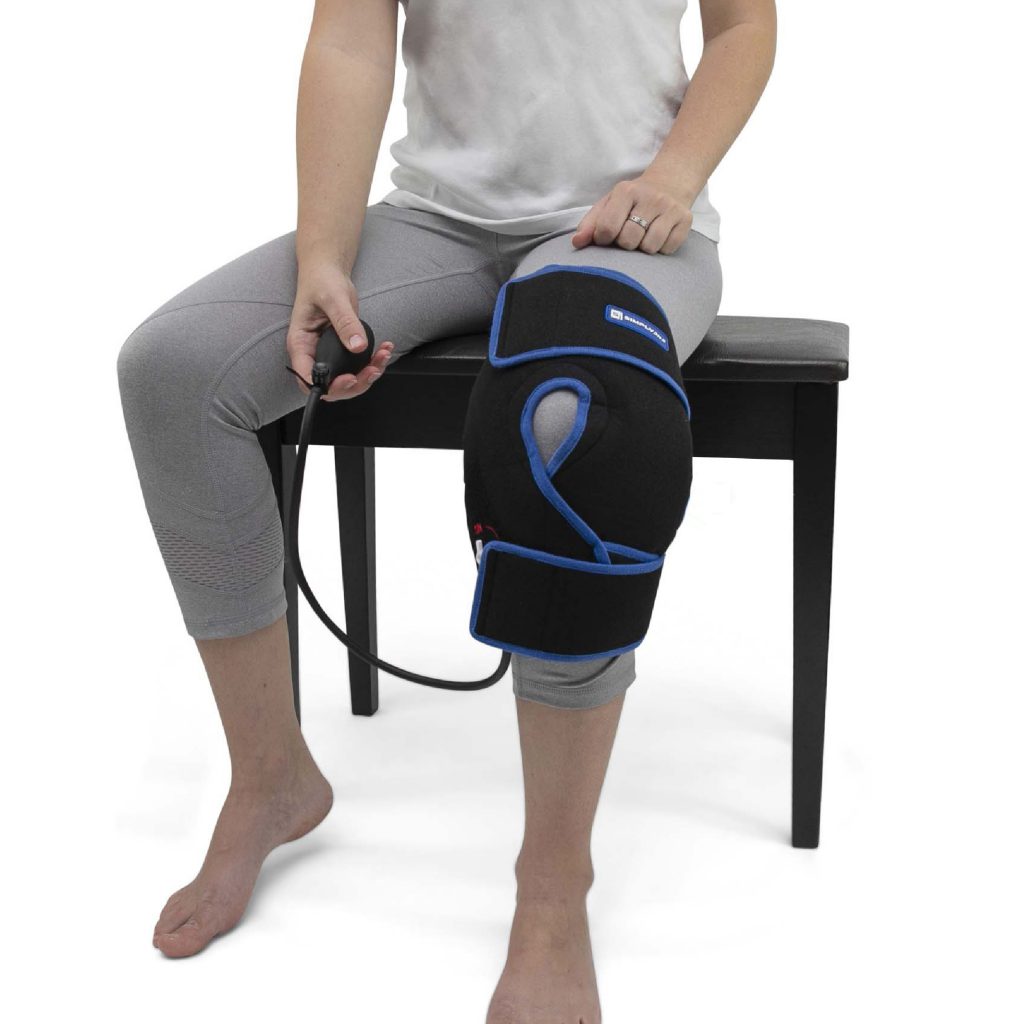 Cold Therapy Knee Wrap With Compression With Bonus Ice Pack